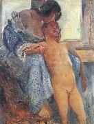 Lovis Corinth Mutterliebe oil